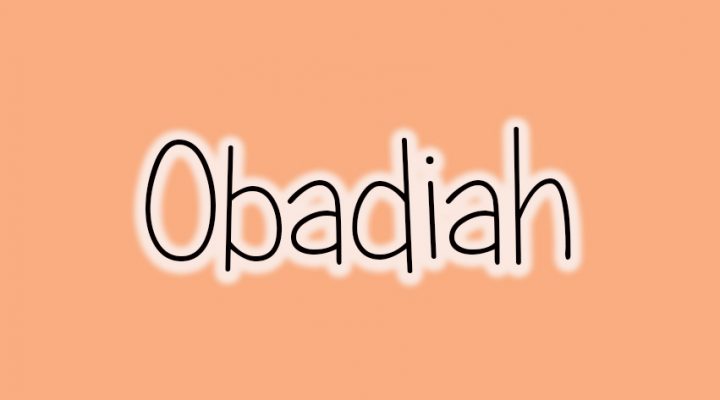 Old Testament Survey: Obadiah